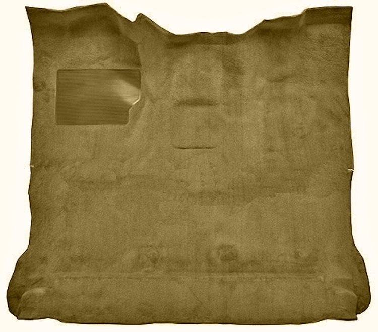 Molded Cut Pile Interior Carpet Fits Select 1980-1986 Ford Trucks [Reg. Cab, High Tunnel, Mass Backing, Gold]