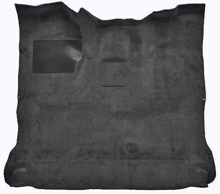 Molded Cut Pile Interior Carpet Fits Select 1980-1986 Ford Trucks [Reg. Cab, High Tunnel, Mass Backing, Graphite]