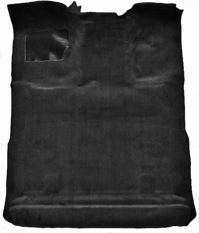 Molded Cut Pile Interior Carpet Fits Select 1980-1997 Ford Trucks [Extended Cab, Low Tunnel, OE-Style Jute Backing, Black]