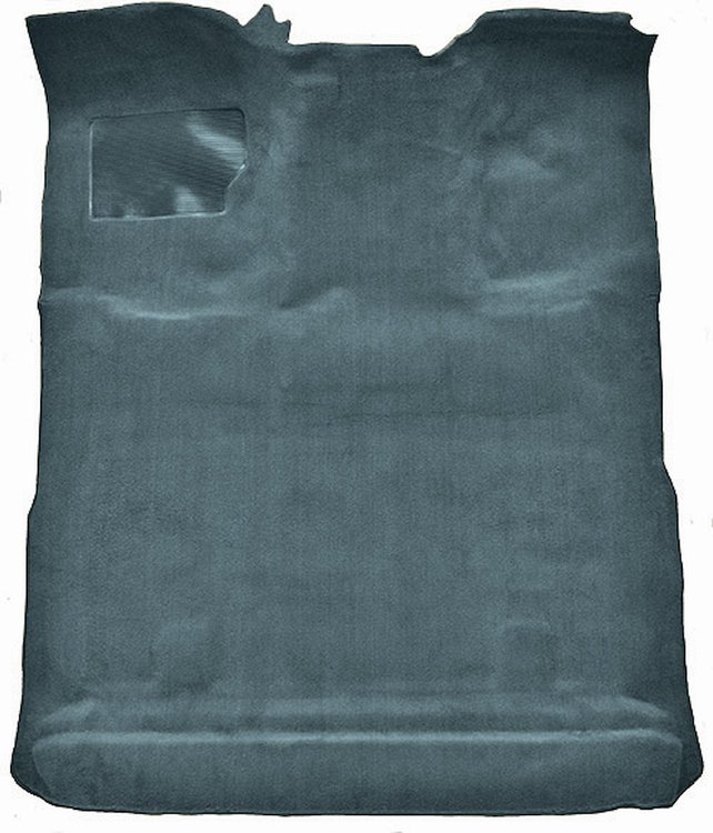 Molded Cut Pile Interior Carpet Fits Select 1980-1997 Ford Trucks [Extended Cab, Low Tunnel, OE Jute Backing, Crystal Blue]