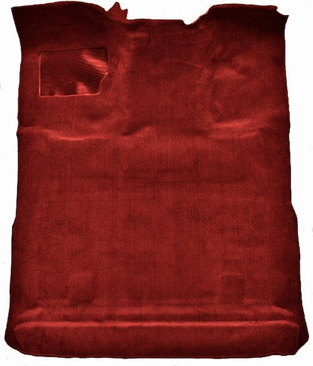 Molded Cut Pile Interior Carpet Fits Select 1980-1997 Ford Trucks [Extended Cab, Low Tunnel, Mass Backing, Red]