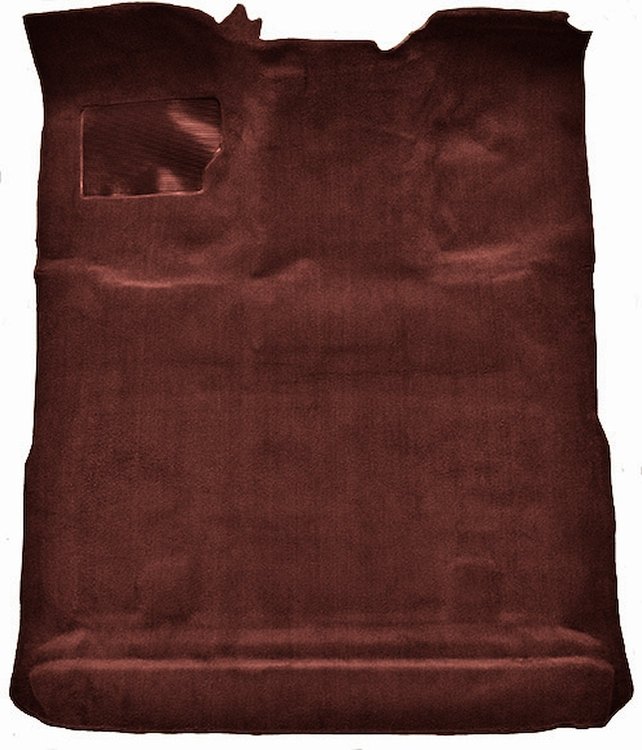 Molded Cut Pile Interior Carpet Fits Select 1980-1997 Ford Trucks [Extended Cab, Low Tunnel, Mass Backing, Oxblood]