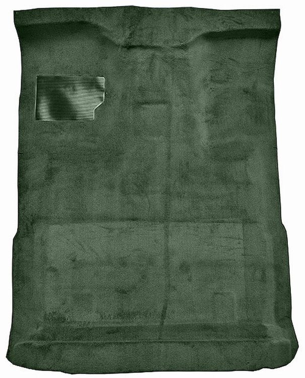 Molded Cut Pile Interior Carpet Fits Select 1980-1997 Ford Trucks [Extended Cab, High Tunnel, OE-Style Jute Backing, Sage Green]