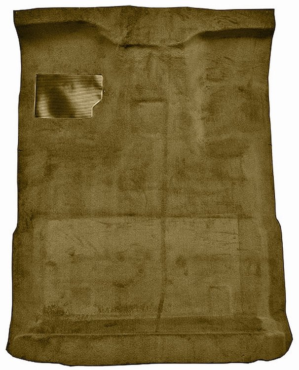 Molded Cut Pile Interior Carpet Fits Select 1980-1997 Ford Trucks [Extended Cab, High Tunnel, OE-Style Jute Backing, Gold]