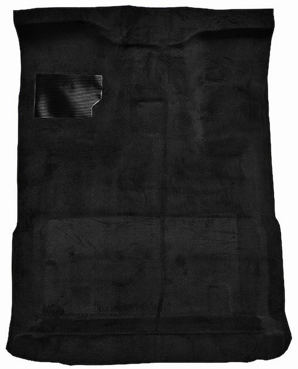 Molded Cut Pile Interior Carpet Fits Select 1980-1997 Ford Trucks [Extended Cab, High Tunnel, Mass Backing, Black]