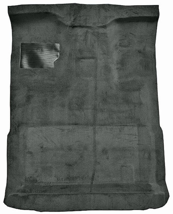 Molded Cut Pile Interior Carpet Fits Select 1980-1997 Ford Trucks [Extended Cab, High Tunnel, Mass Backing, Dark Gray]