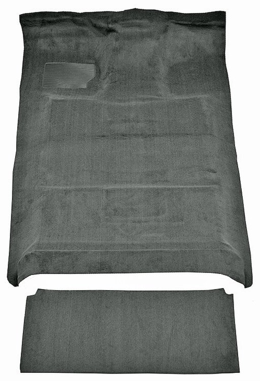Molded Cut Pile Interior Carpet Fits Select 1987-1997 Ford Trucks [Crew Cab, Low Tunnel, Gasoline, Mass Backing, Dark Gray]