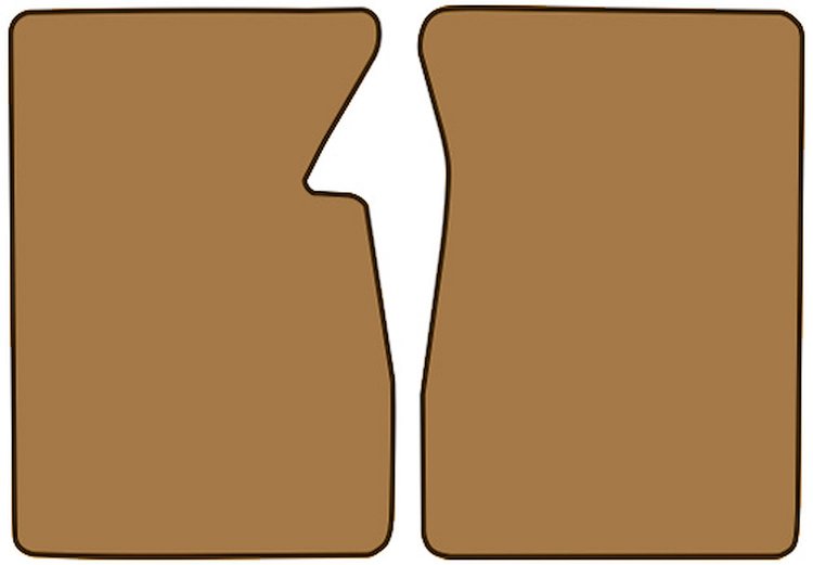 Molded Loop Floor Mats for 1960-1966 Chevrolet and GMC Trucks [2-Piece, Medium Saddle]