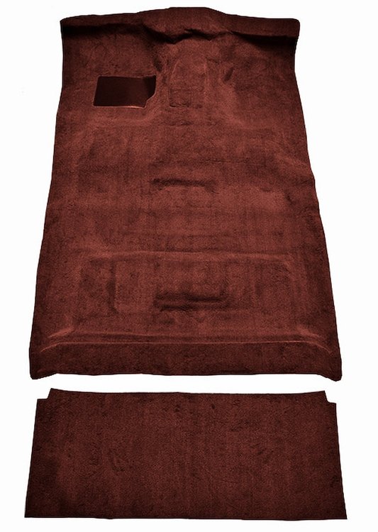 Molded Cut Pile Interior Carpet Fits Select 1987-1997 Ford Trucks [Crew Cab, High Tunnel, Mass Backing, Maple/Canyon]