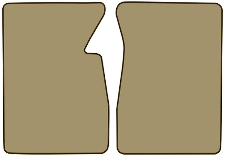 Molded Loop Floor Mats for 1960-1966 Chevrolet and GMC Trucks [2-Piece, Fawn Sandalwood]