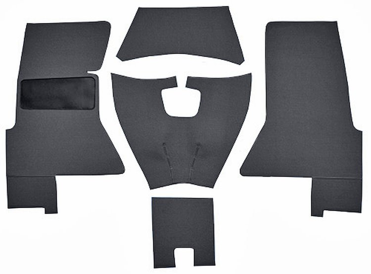 Cut and Sewn Daytona Interior Carpet for 1958 Chevrolet Corvette [OE-Style Jute Backing, Gray]