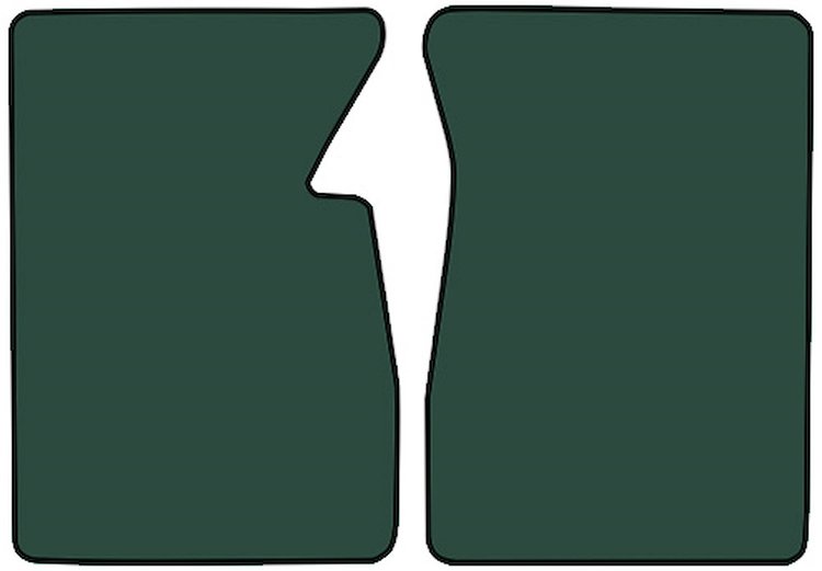 Molded Loop Floor Mats for 1960-1966 Chevrolet and GMC Trucks [2-Piece, Blue Green]