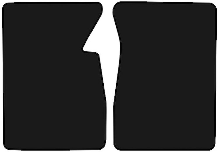 Molded Loop Floor Mats for 1967-1970 C/K Series Chevrolet and GMC Trucks [2-Piece, Black]