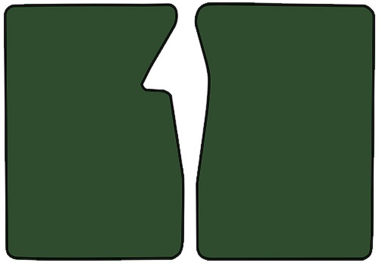 Molded Loop Floor Mats for 1967-1970 C/K Series Chevrolet and GMC Trucks [2-Piece, Dark Green]