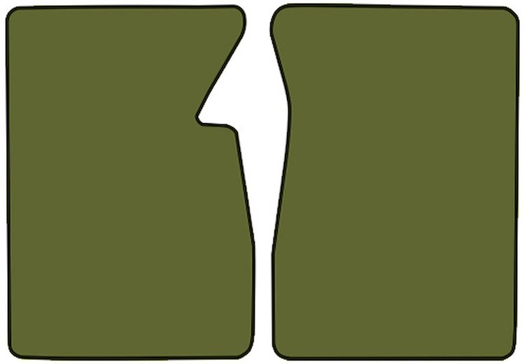 Molded Loop Floor Mats for 1967-1970 C/K Series Chevrolet and GMC Trucks [2-Piece, Moss Green]