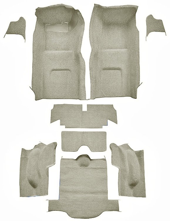 Molded Loop Interior Carpet for 1966 Chevrolet Corvette Coupe [OE-Style Backing, Silver]