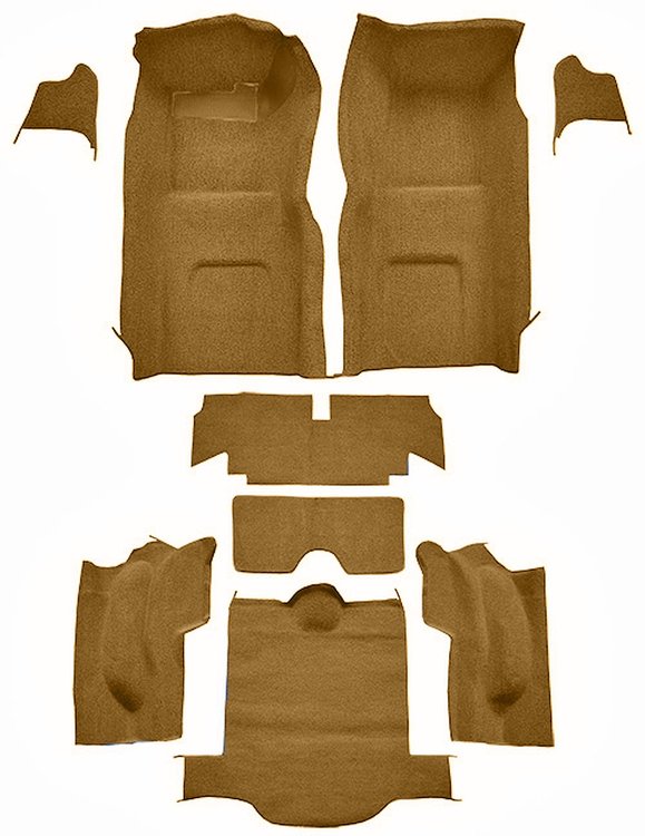 Molded Loop Interior Carpet for 1966 Chevrolet Corvette Coupe [Mass Backing, Medium Saddle]