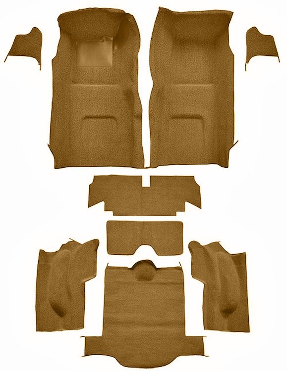 Molded Loop Interior Carpet for 1967 Chevrolet Corvette Coupe [OE-Style Backing, Medium Saddle]