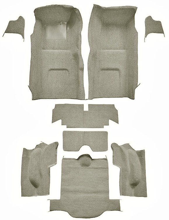 Molded Loop Interior Carpet for 1967 Chevrolet Corvette Coupe [Mass Backing, Silver]