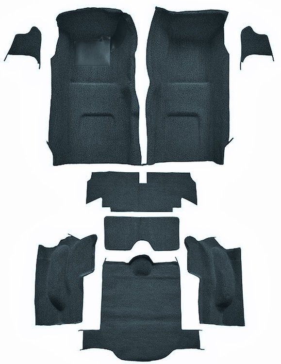Molded Loop Interior Carpet for 1967 Chevrolet Corvette Coupe [Mass Backing, Midnight Blue]