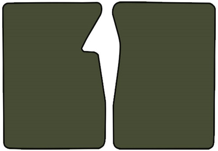 Molded Loop Floor Mats for 1967-1970 C/K Series Chevrolet and GMC Trucks [2-Piece, Dark Olive Green]