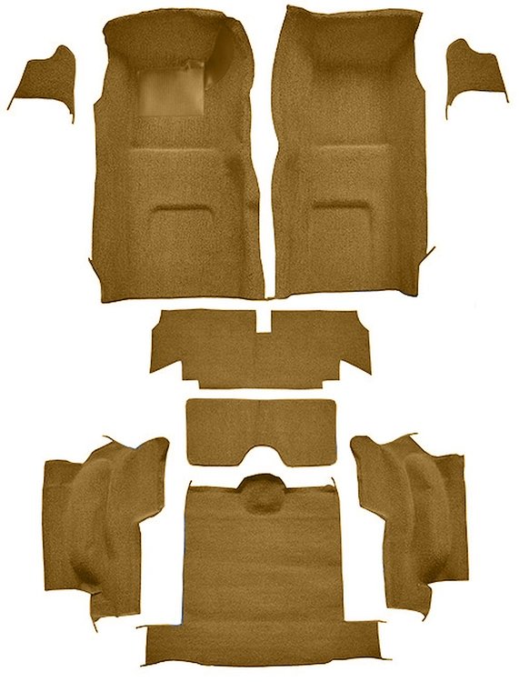 Molded Loop Interior Carpet for 1967 Chevrolet Corvette Convertible [Mass Backing, Medium Saddle]