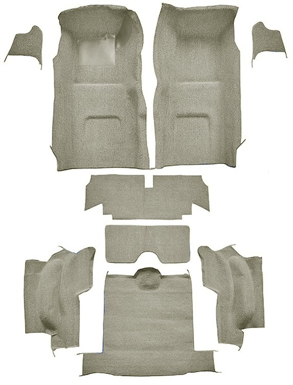 Molded Loop Interior Carpet for 1967 Chevrolet Corvette Convertible [Mass Backing, Silver]