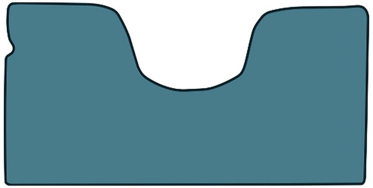 Molded Loop Floor Mats for 1967-1970 C Series Chevrolet and GMC Trucks [1-Piece, Automatic, Column Shift, Medium Blue]