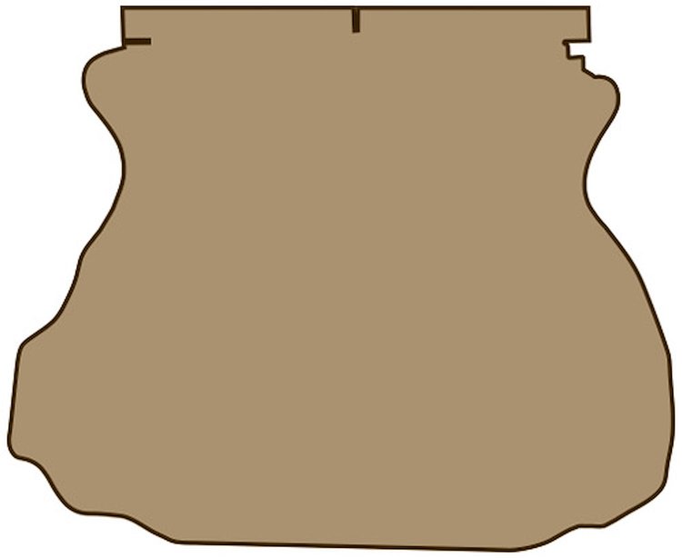 Molded Cut Pile Trunk Mat for 1994-2004 Ford Mustang [Desert Tan]