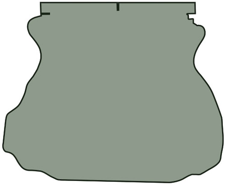 Molded Cut Pile Trunk Mat for 1994-2004 Ford Mustang [Dove Gray]