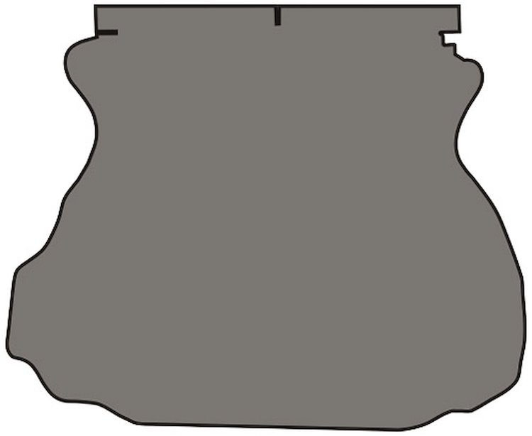 Molded Cut Pile Trunk Mat for 1994-2004 Ford Mustang [Light Titanium]