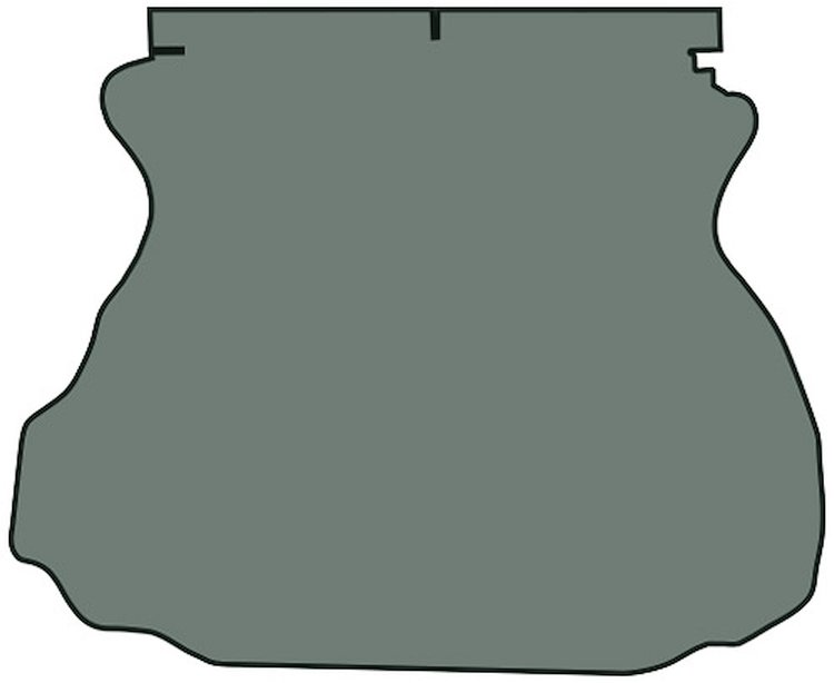 Molded Cut Pile Trunk Mat for 1994-2004 Ford Mustang [Mist Gray]