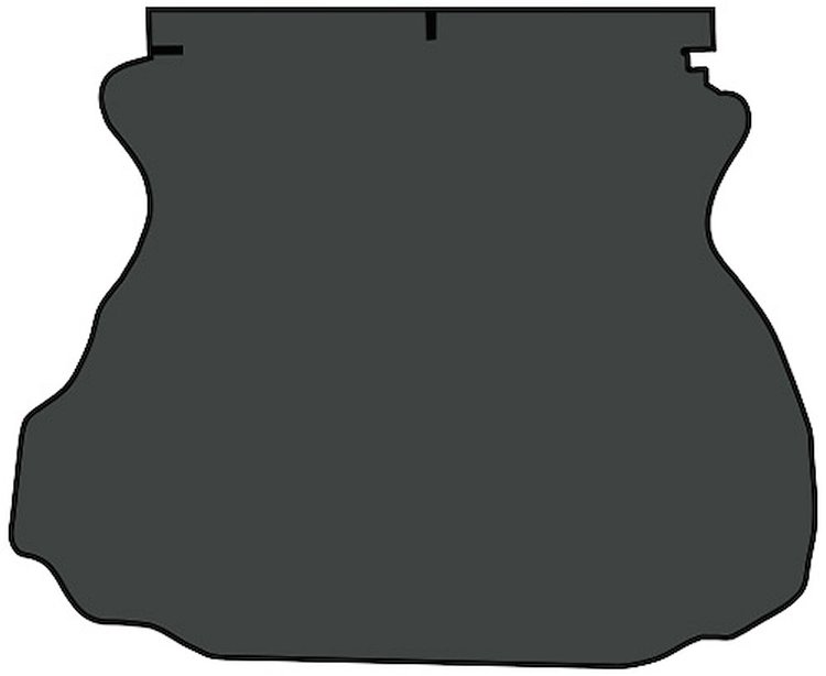Molded Cut Pile Trunk Mat for 1994-2004 Ford Mustang [Ebony]