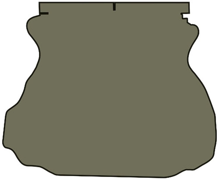 Molded Cut Pile Trunk Mat for 1994-2004 Ford Mustang [Smoke]