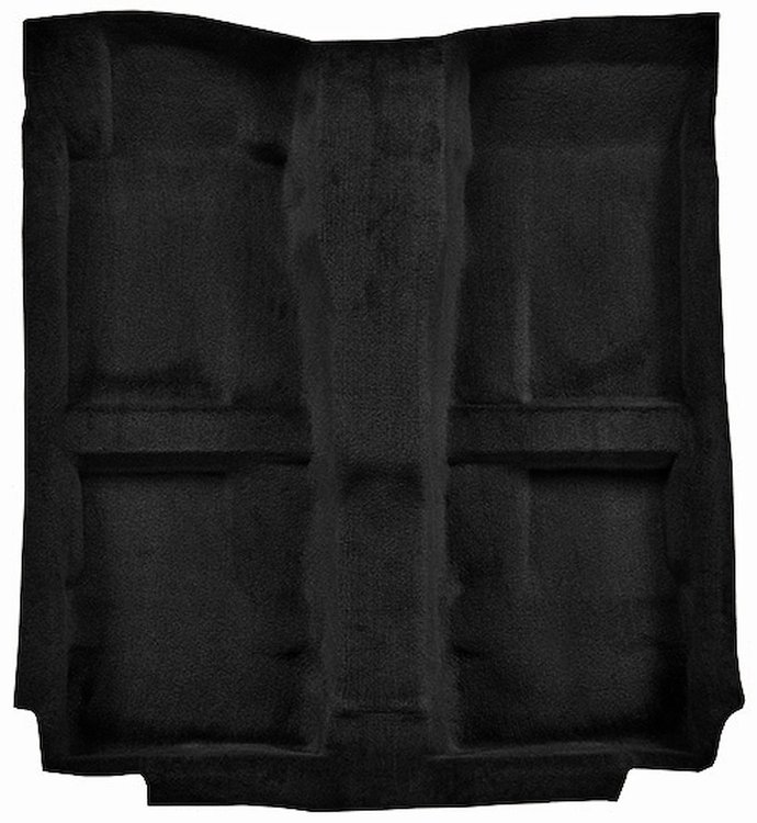 Molded Cut Pile Interior Carpet for 2010-2014 Ford Mustang Coupe/Convertible [OE-Style Jute Backing, Black]
