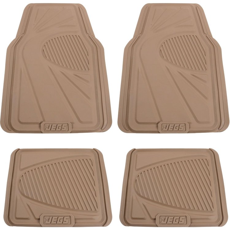 Rubber Floor Mats Beige [Universal 4 piece]