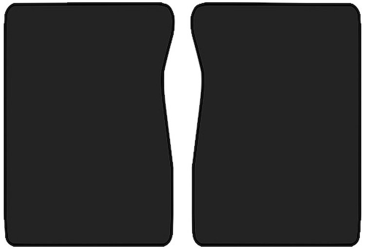 Molded Loop Floor Mats for 1971-1973 C/K Series Chevrolet and GMC Trucks [2-Piece, Automatic/4-Speed, High Tunnel, Black]