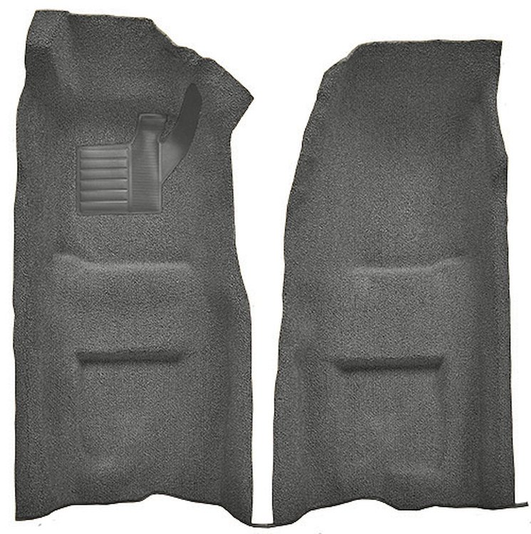 Molded Loop Front Interior Carpet for 1968 Chevrolet Corvette Coupe and Roadster [4-Speed, OE-Style Jute Backing, Gunmetal Gray]
