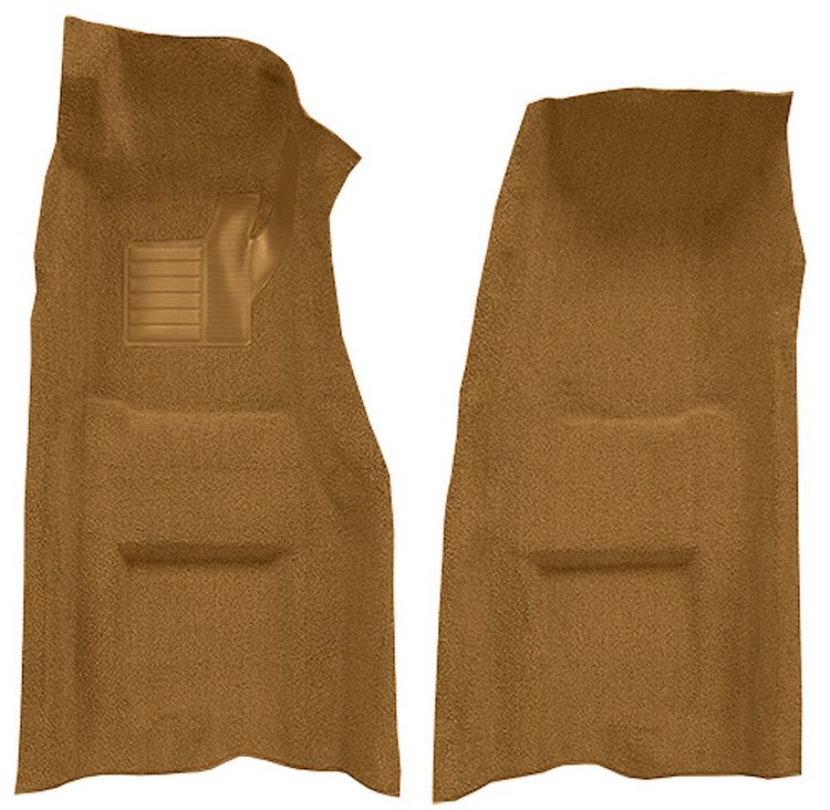 Molded Loop Front Interior Carpet for 1969 Chevy Corvette Coupe and Roadster [Automatic, Mass Backing, Medium Saddle]