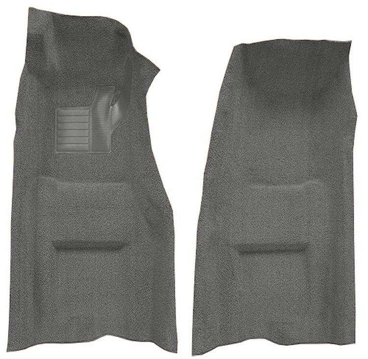 Molded Loop Front Interior Carpet for 1969 Chevy Corvette Coupe and Roadster [Automatic, Mass Backing, Gunmetal Gray]