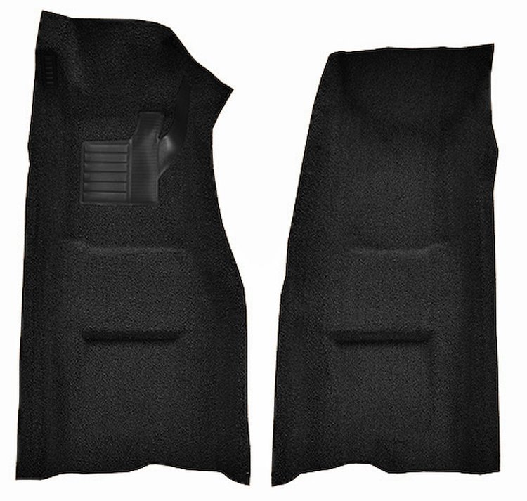 Molded Loop Front Interior Carpet for 1969-1970 Chevy Corvette Coupe and Roadster [Automatic, Mass Backing, Black]