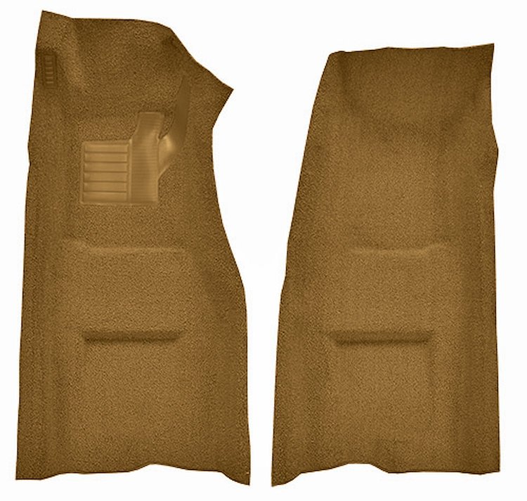 Molded Loop Front Interior Carpet for 1969-1970 Chevy Corvette Coupe and Roadster [Automatic, Mass Backing, Medium Saddle]