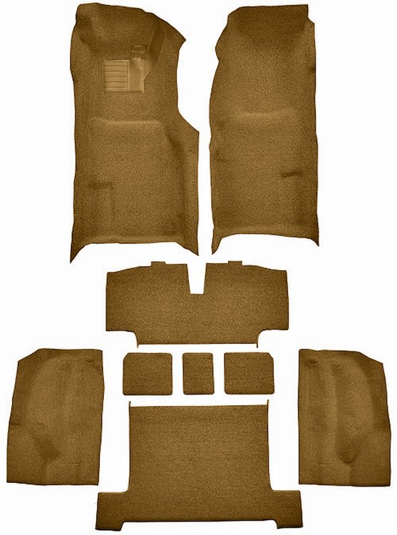 Molded Loop Complete Interior Carpet for 1969 Chevy Corvette Coupe & Roadster [Automatic, Mass Backing, Medium Saddle]
