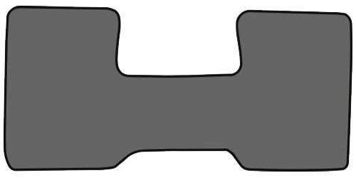 Molded Loop Floor Mats for 1971-1973 C Series Chevrolet and GMC Trucks [1-Piece, Automatic, Column Shift, Gray]