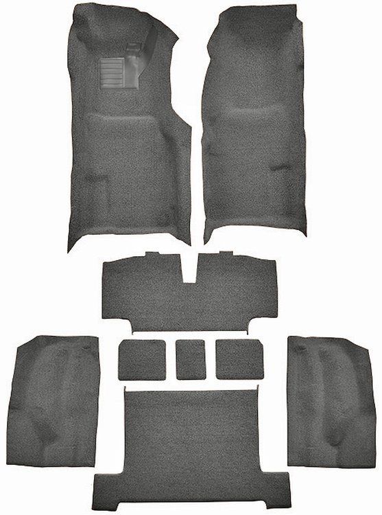 Molded Loop Complete Interior Carpet for 1969 Chevy Corvette Coupe & Roadster [Automatic, Mass Backing, Gunmetal Gray]