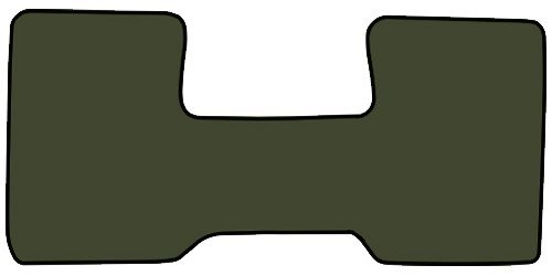 Molded Loop Floor Mats for 1971-1973 C Series Chevrolet and GMC Trucks [1-Piece, Automatic, Column Shift, Olive]