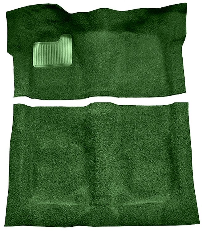 Molded Loop Carpet Fits Select 1973 Buick, Chevrolet, GMC, Oldsmobile, Pontiac A-Body [OE-Style Backing, Auto Trans, Dark Green]
