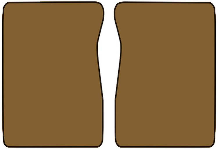 Molded Cut Pile Floor Mats for 1974 C/K Series Chevrolet and GMC Trucks [2-Piece, Automatic/4-Speed, Buckskin]