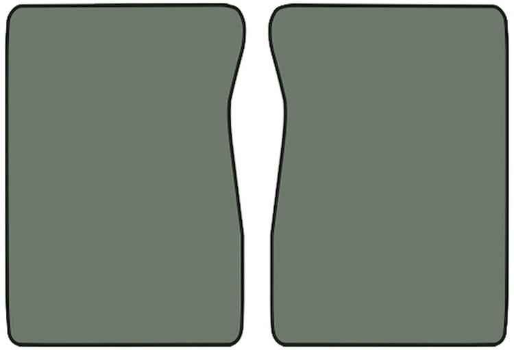Molded Cut Pile Floor Mats for 1974 C/K Series Chevrolet and GMC Trucks [2-Piece, Automatic/4-Speed, Dove Gray]