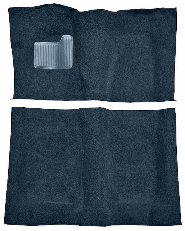 Molded Loop Carpet Fits Select 1973 Buick, Chevrolet, GMC, Oldsmobile, Pontiac A-Body [OE-Style Backing, 4-Speed,Dark Blue]